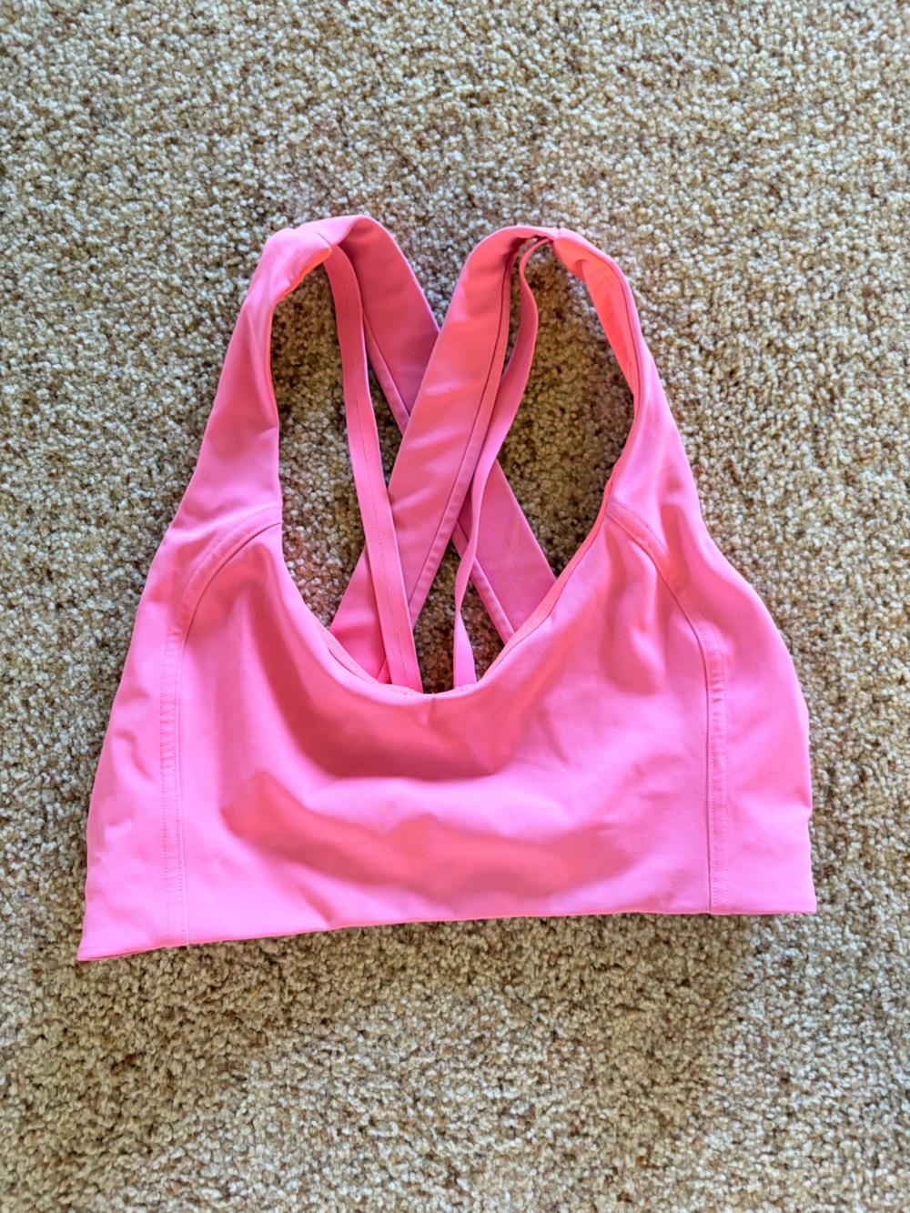 Lululemon Pink Crisscross Sports Bra